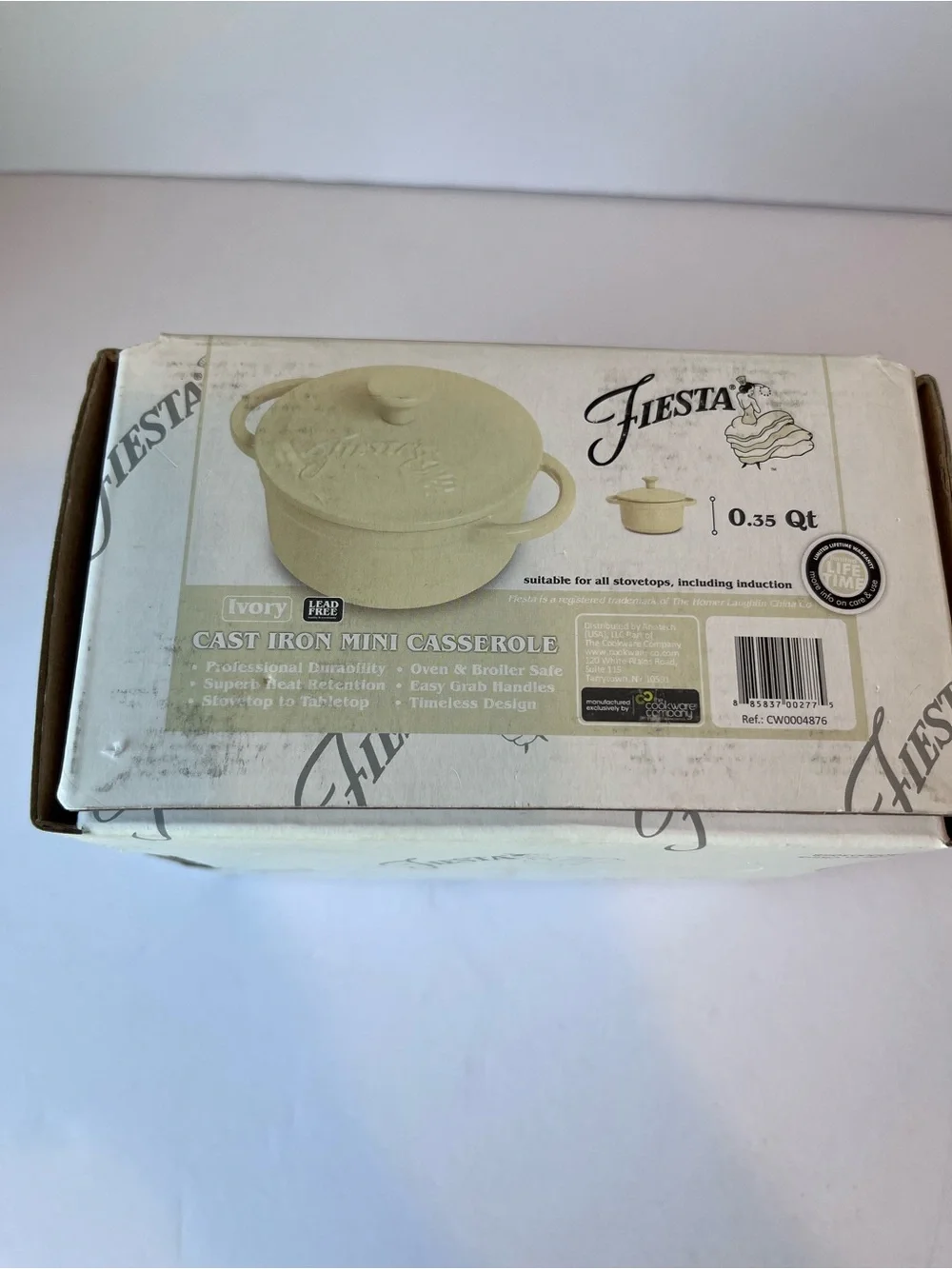 Fiesta Cast Iron Mini Casserole Ivory